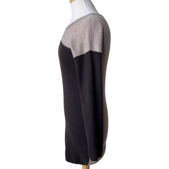 360 CASHMERE 100% Cashmere Colorblock Sweater Dress Style 18184 XS - Picture 6 of 9